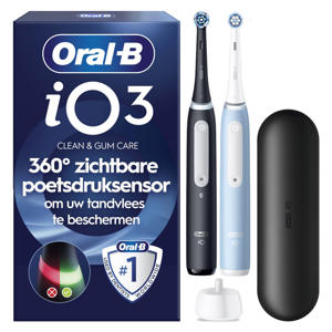 Series 3 Matt Black & Ice Blue elektrische tandenborstels - 2 stuks