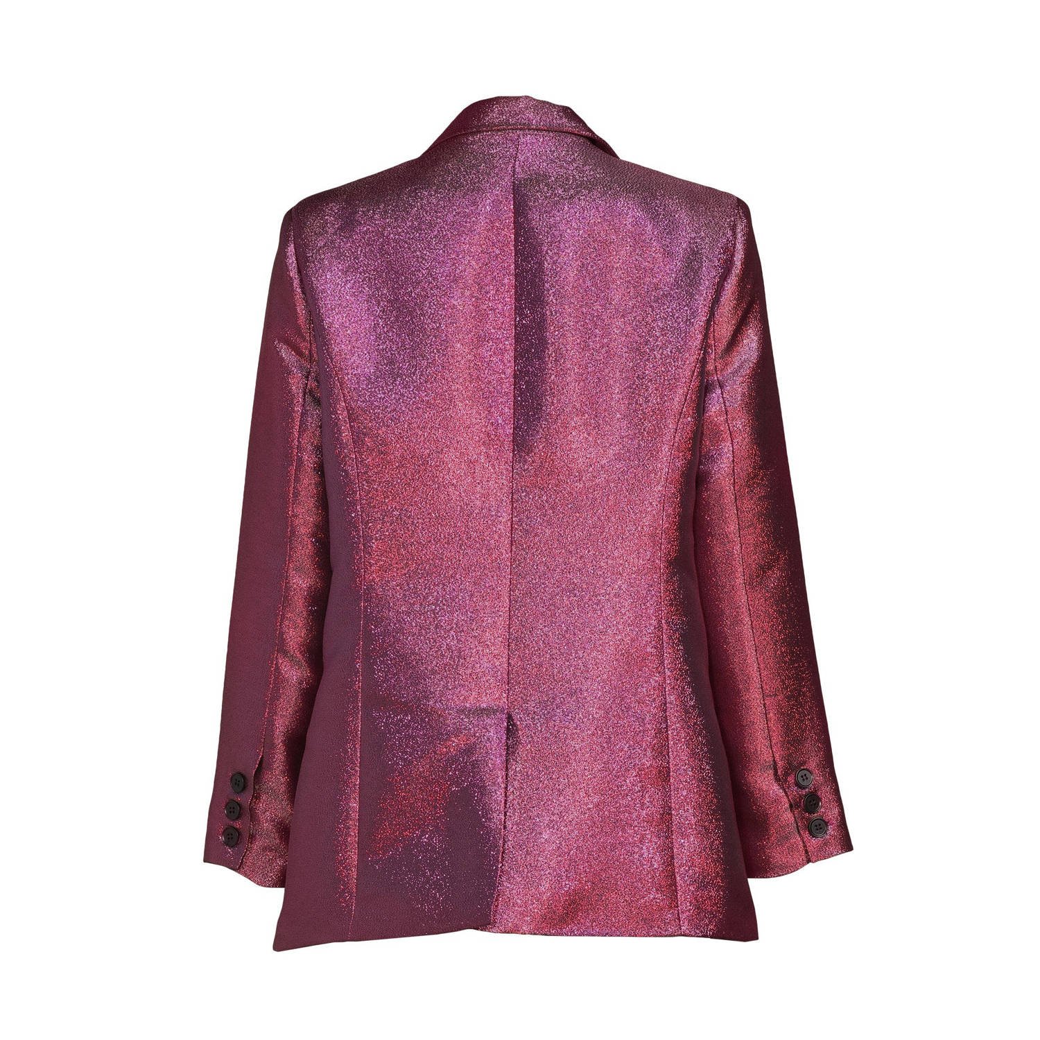 Ydence metallic oversized blazer Paige roze rood