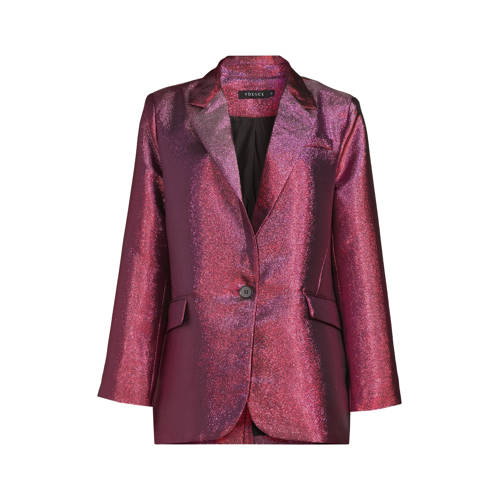 Ydence metallic oversized blazer Paige roze/ rood