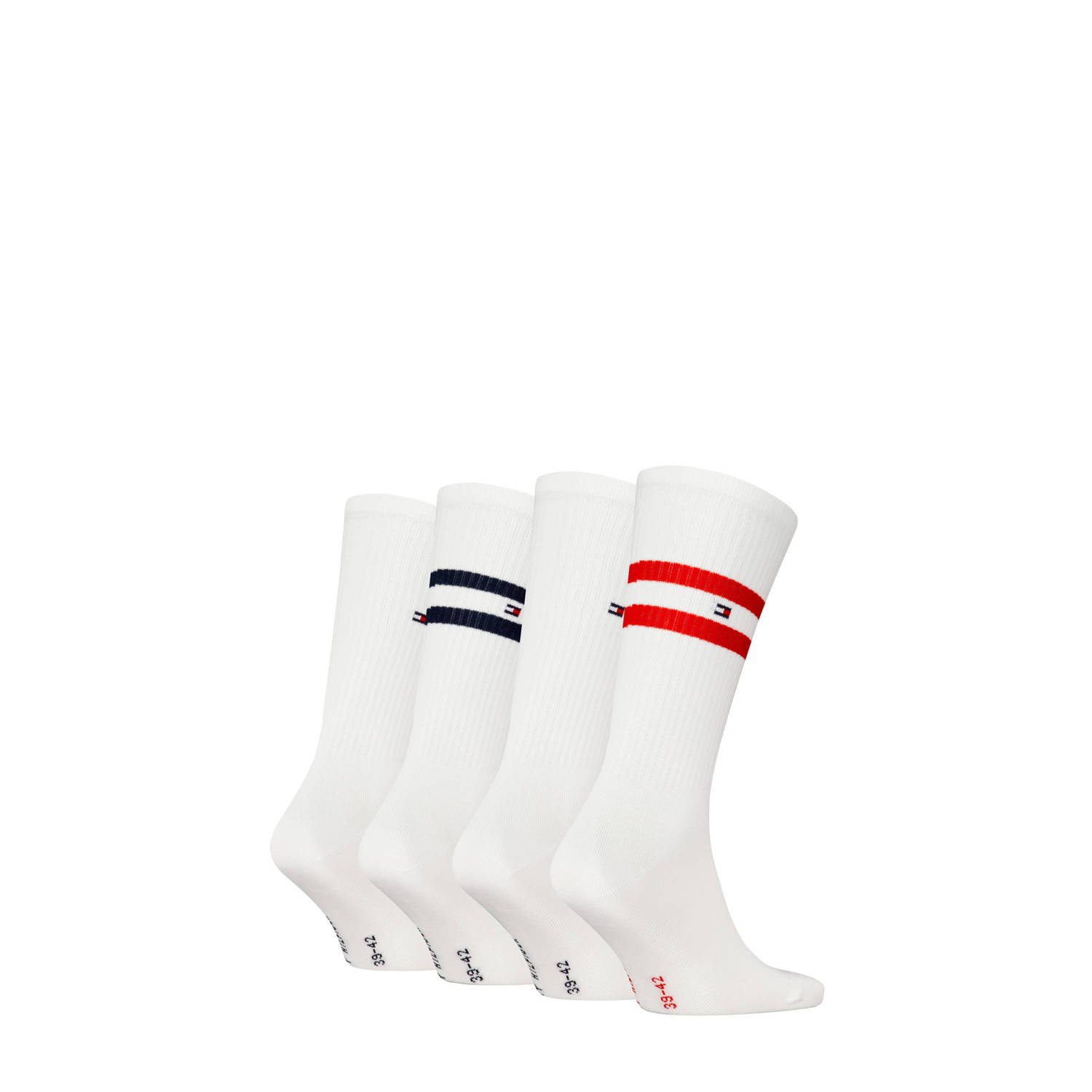 Tommy Hilfiger giftbox sokken set van 4 wit