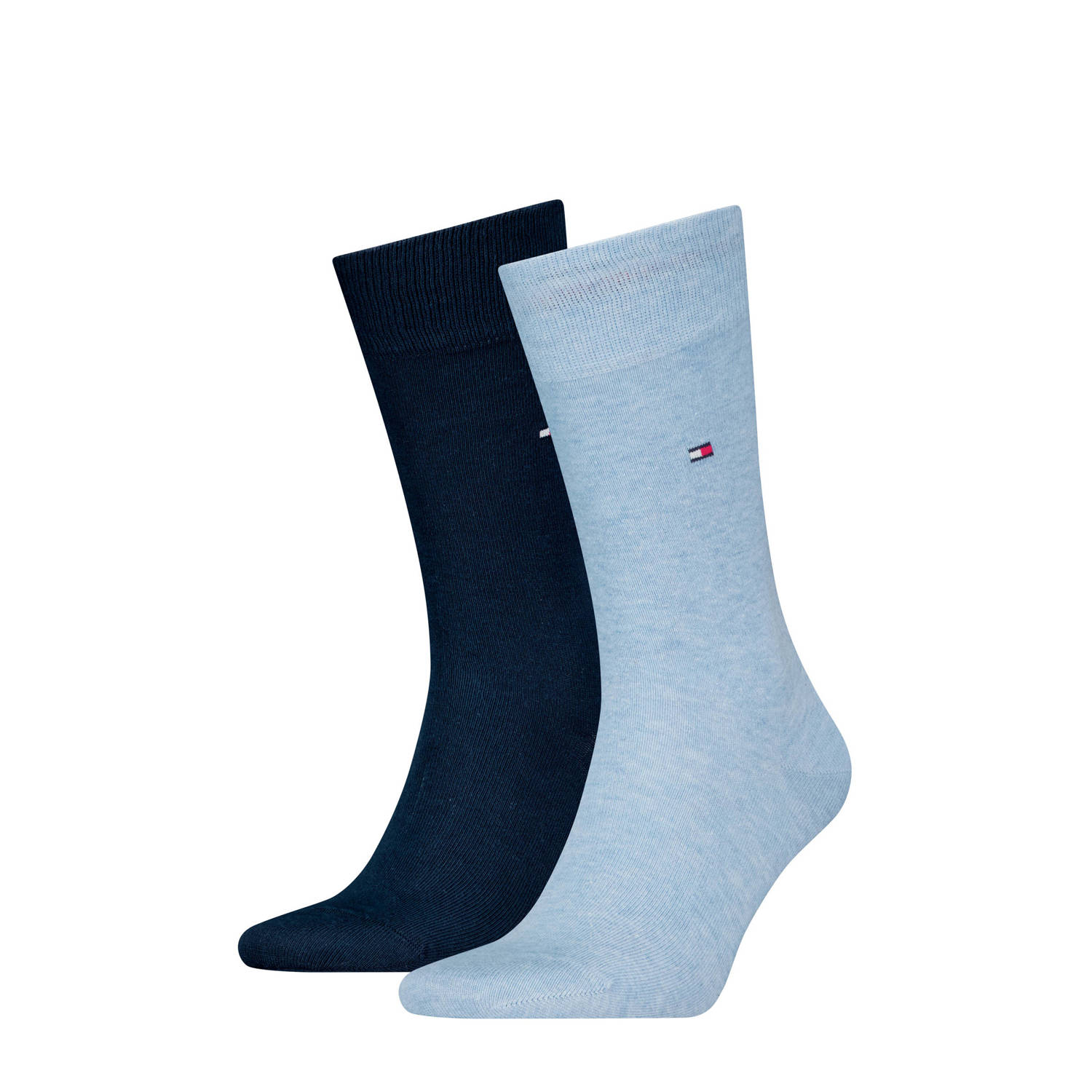 Tommy Hilfiger Basic sokken met geborduurd logo (2 paar Set van 2)