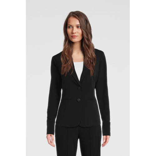 TQ-Amsterdam rechtvallende blazer Manja V zwart afbeelding
