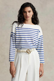 thumbnail: POLO Ralph Lauren gestreepte top wit/blauw