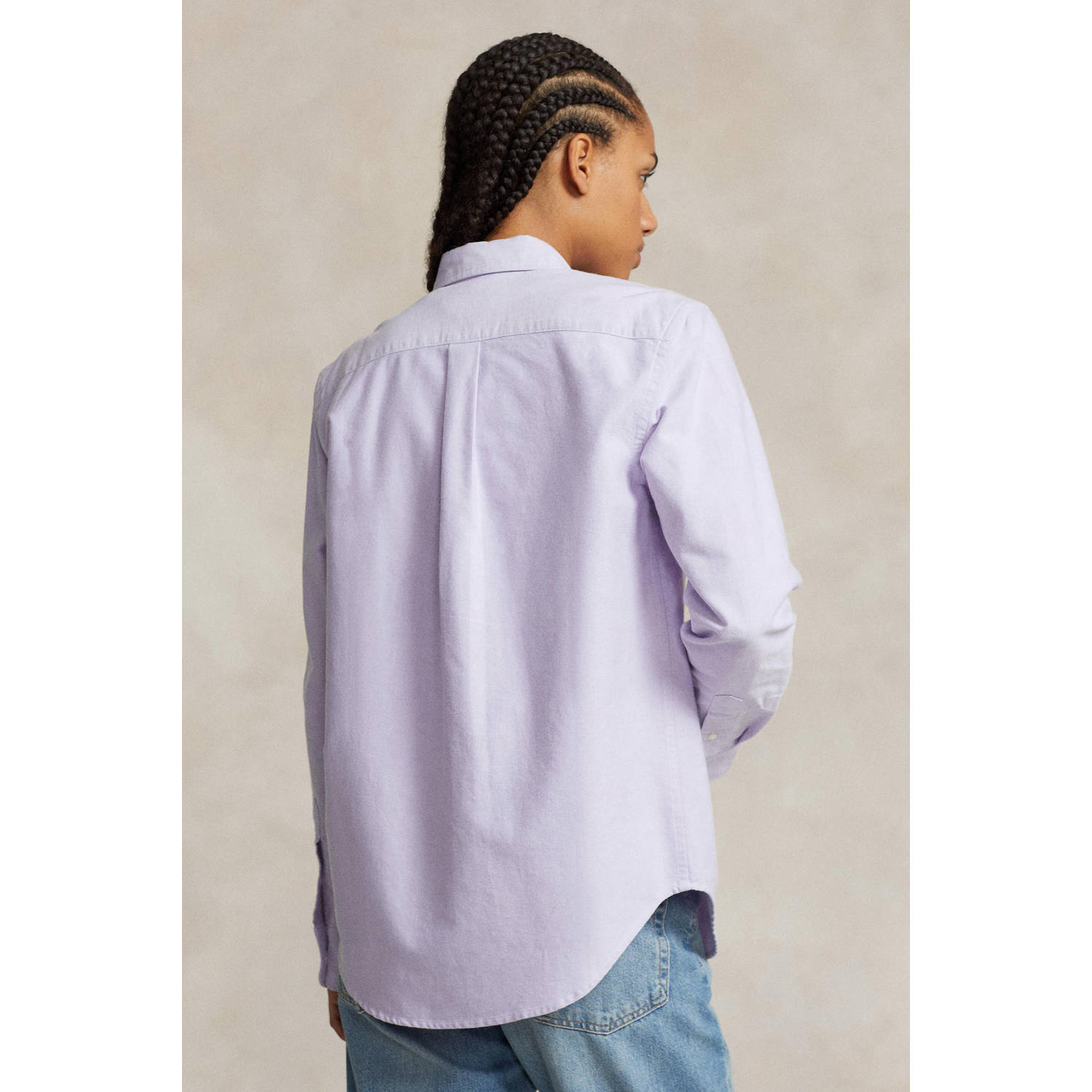 POLO Ralph Lauren gestreepte blouse lila