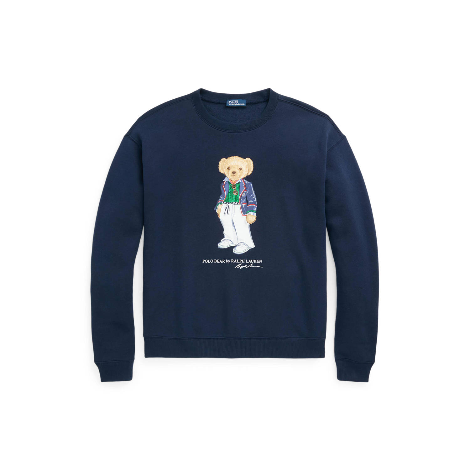 POLO Ralph Lauren sweater met printopdruk donkerblauw