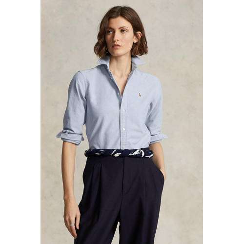 Polo Ralph Lauren blouse lichtblauw afbeelding