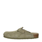 thumbnail: Birkenstock Boston  suède clogs taupe