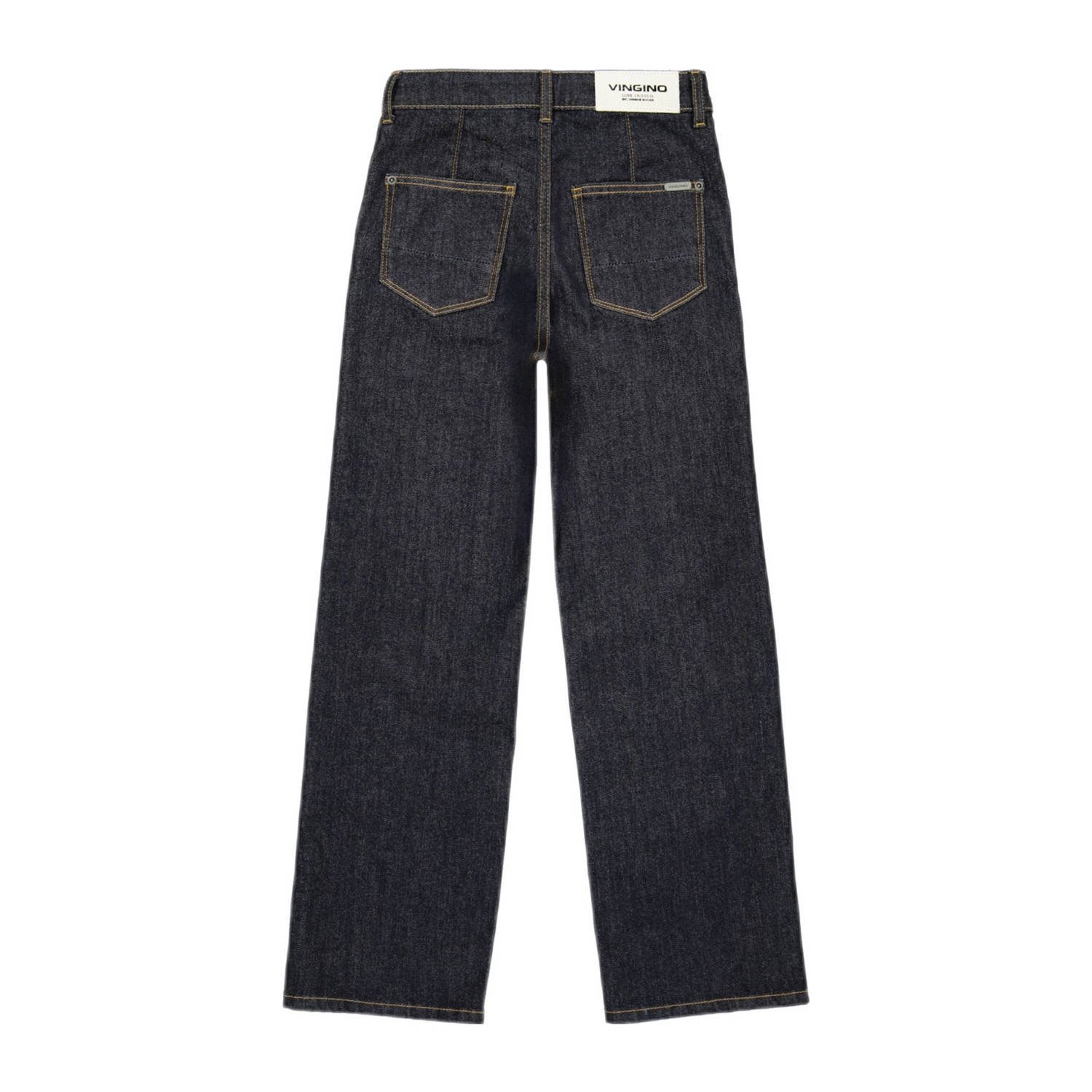 Vingino straight leg jeans Cato pocket dark blue denim