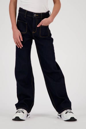 straight fit jeans Cato pocket dark blue denim