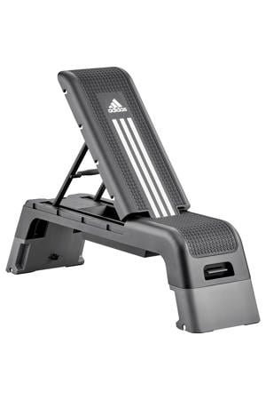 verstelbare aerobic step grijs/zwart