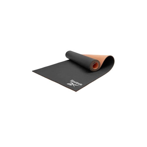 Reebok yogamat 6 mm zwart/oranje