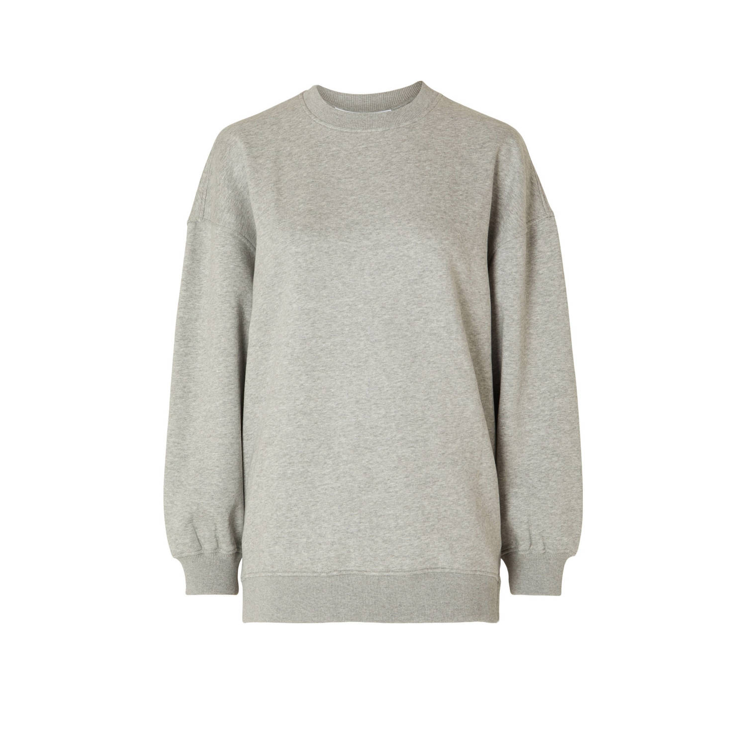 SELECTED FEMME sweater SLFGIA lichtgrijs