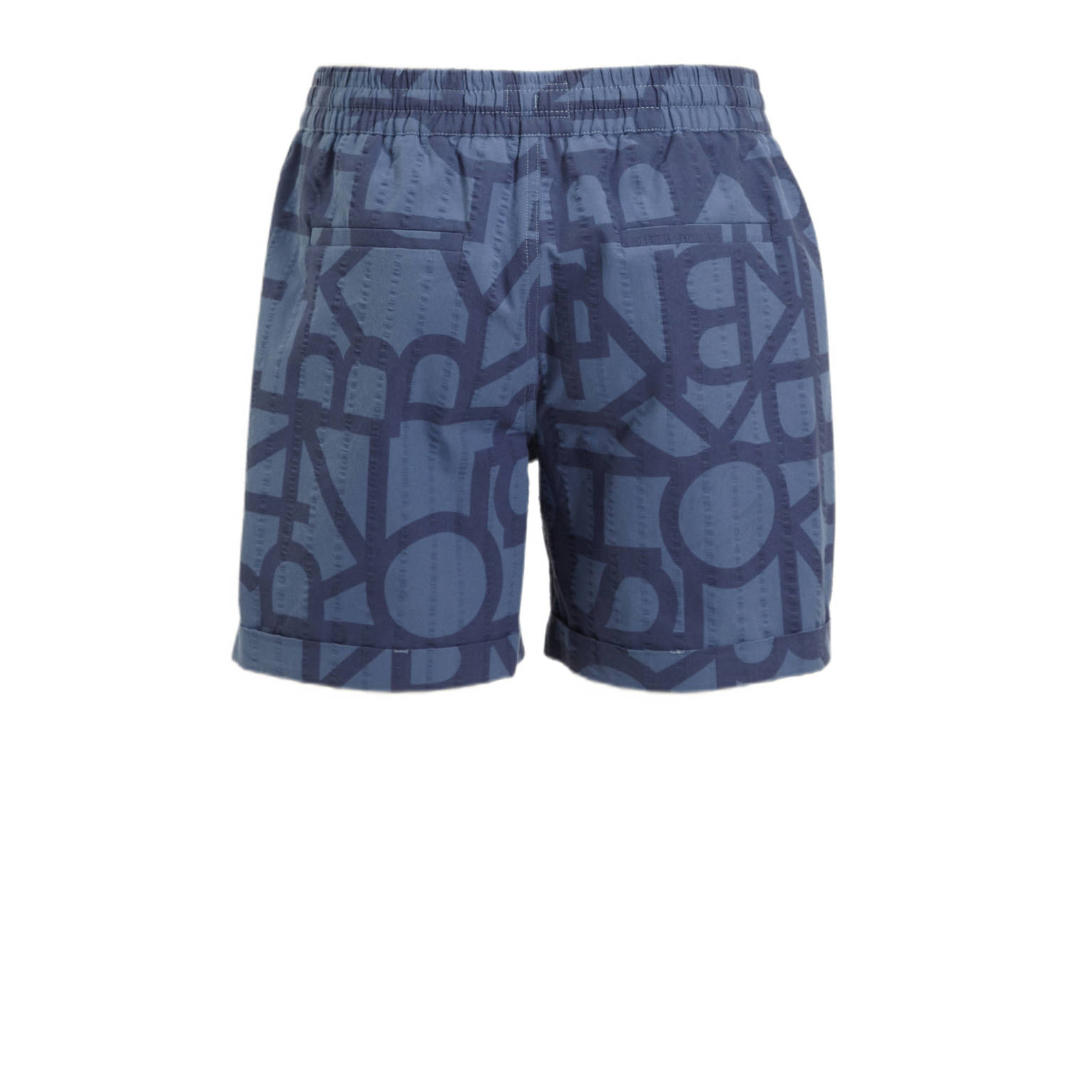 Me & My Monkey short Pake met all over print blauw