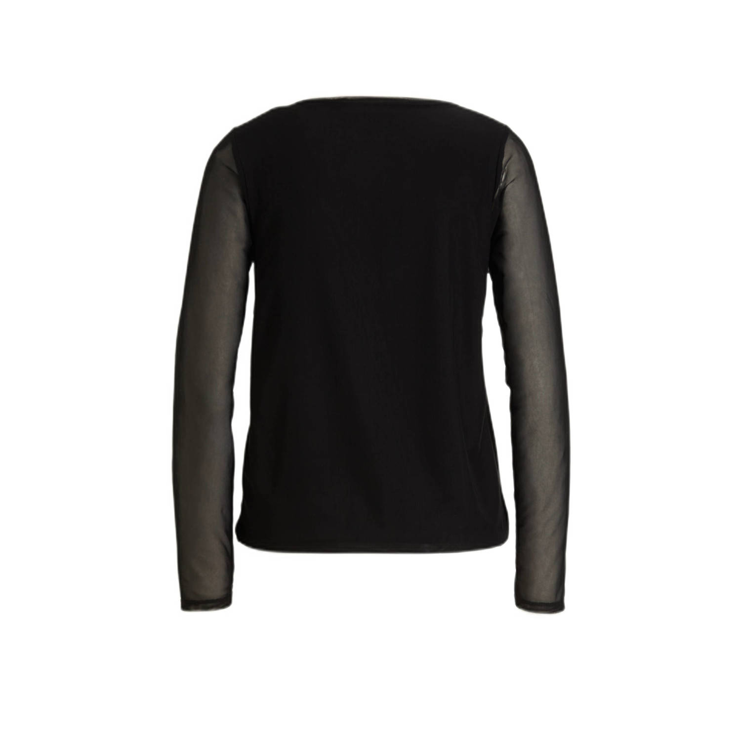 Imagine long sleeve mesh top zwart