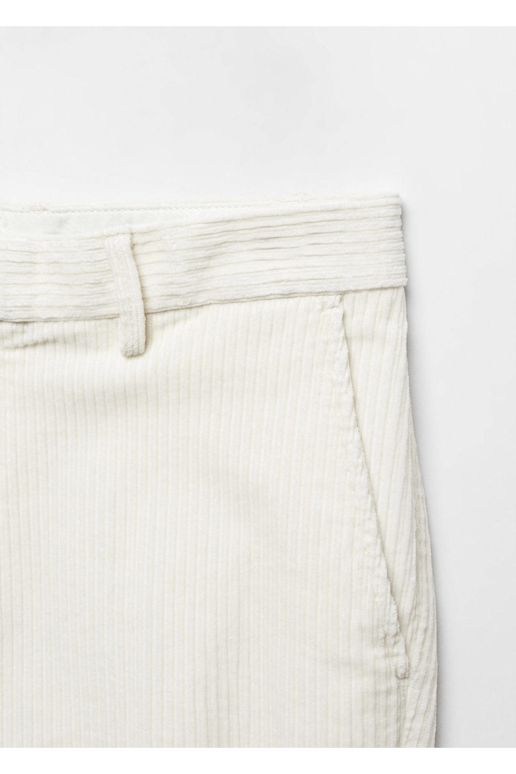 Mango Man corduroy slim fit chino gebroken wit wehkamp