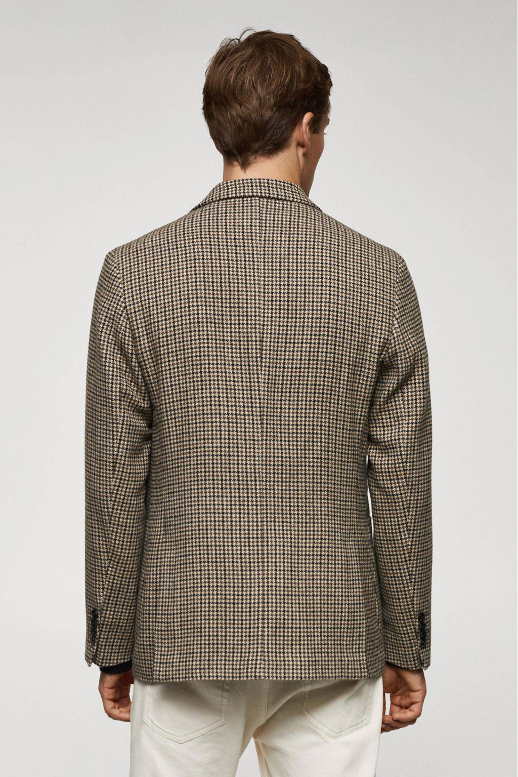 Selected Homme Colbert met twee knopen en kissing buttons in antraciet