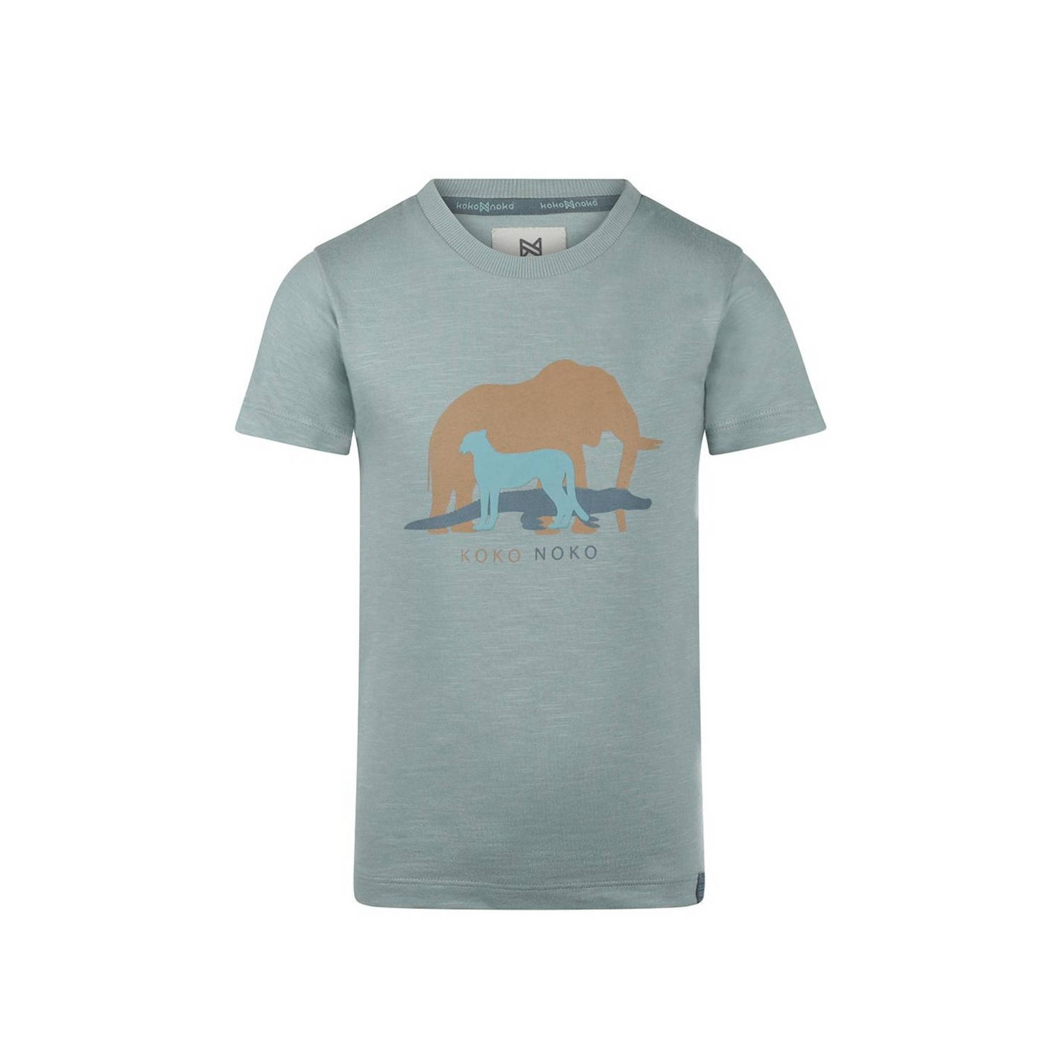 Koko Noko T-shirt met printopdruk blauw