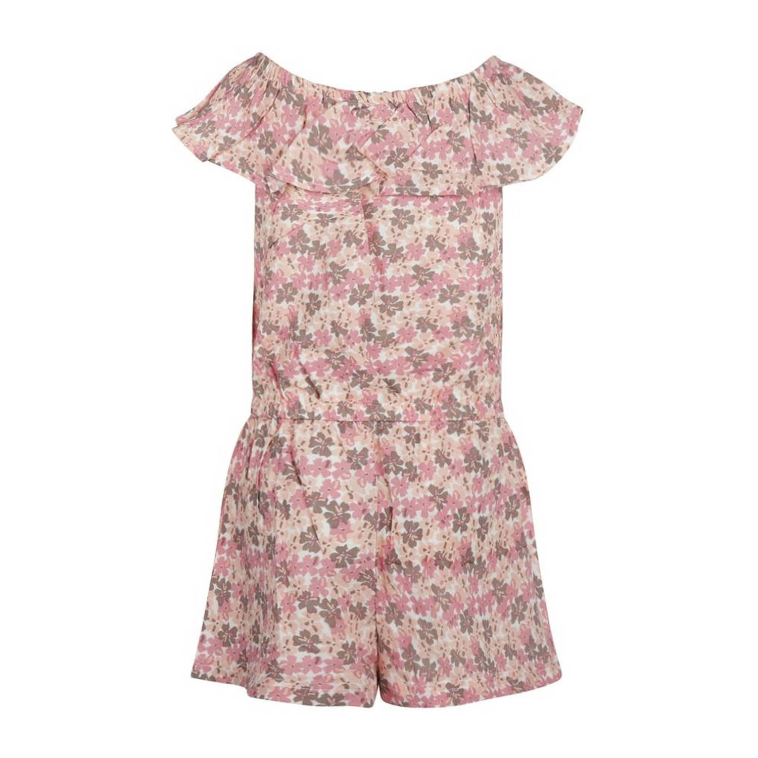 Koko Noko gebloemde playsuit roze taupe
