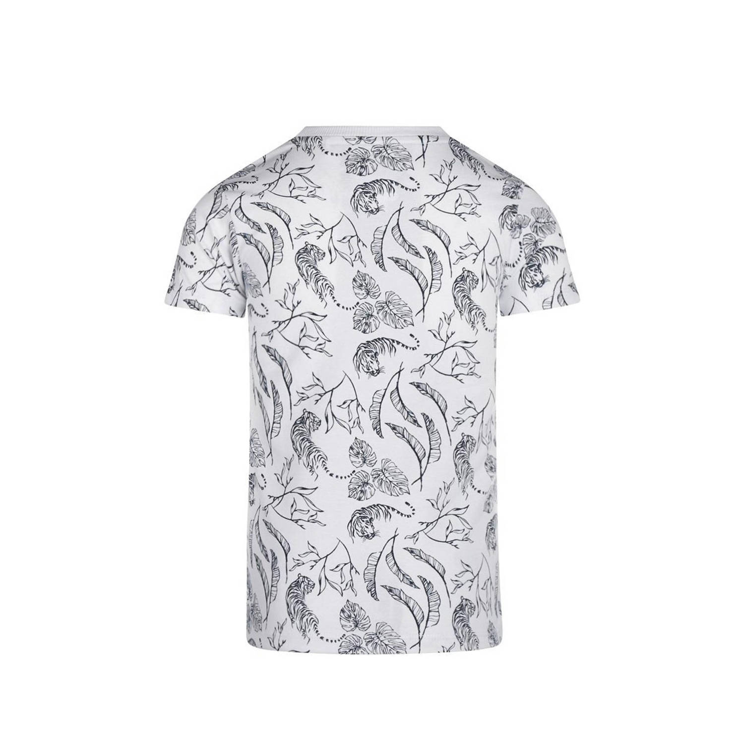 Koko Noko T-shirt met all over print blauw