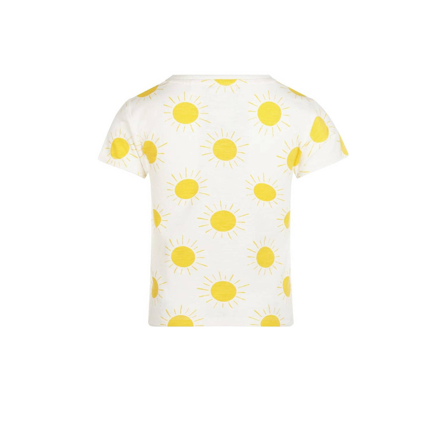 Koko Noko T-shirt met all over print geel
