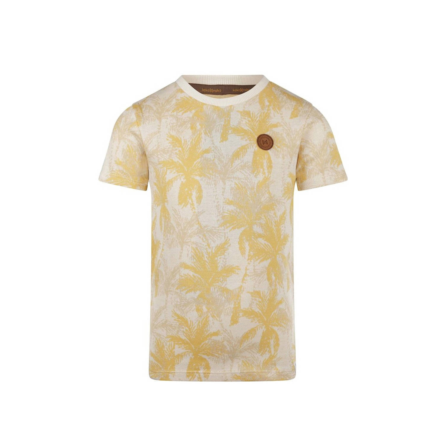 Koko Noko T-shirt met all over print wit