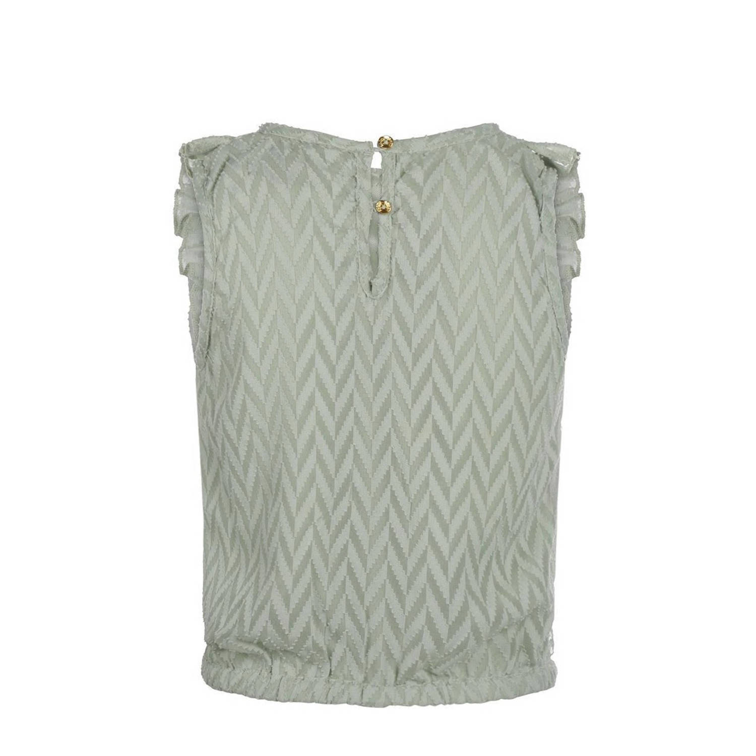 Koko Noko top groen Meisjes Polyester Ronde hals Effen 104