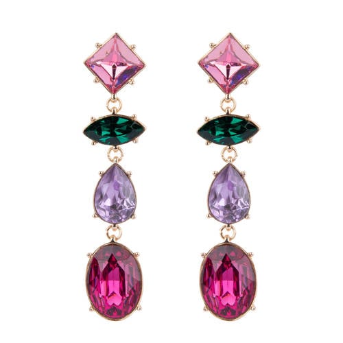 Life of Bulu oorbellen Fancy Stones multi afbeelding
