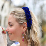 thumbnail: Life of Bulu velvet haarband donkerblauw