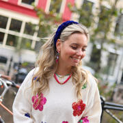thumbnail: Life of Bulu velvet haarband donkerblauw