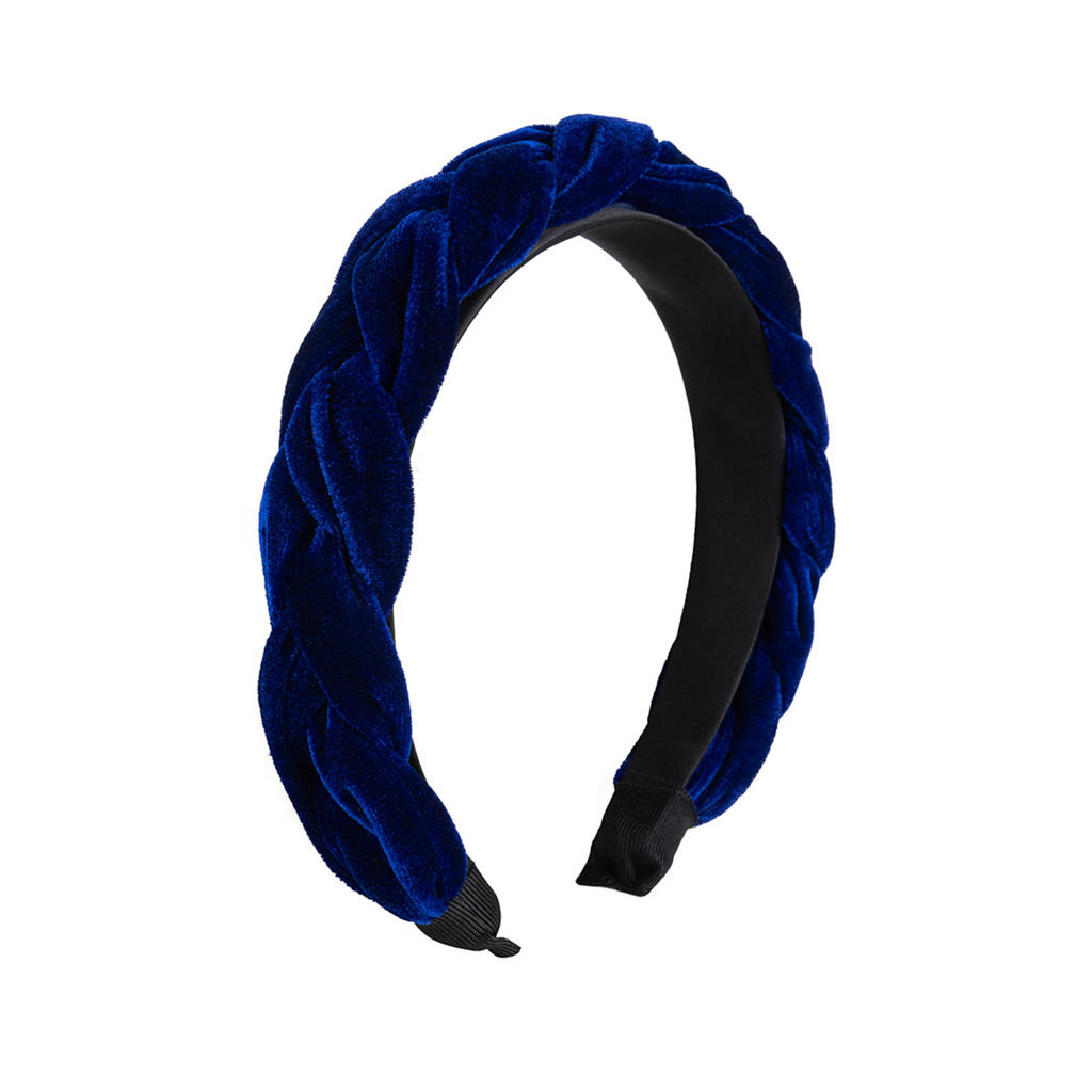 Life of Bulu velvet haarband donkerblauw