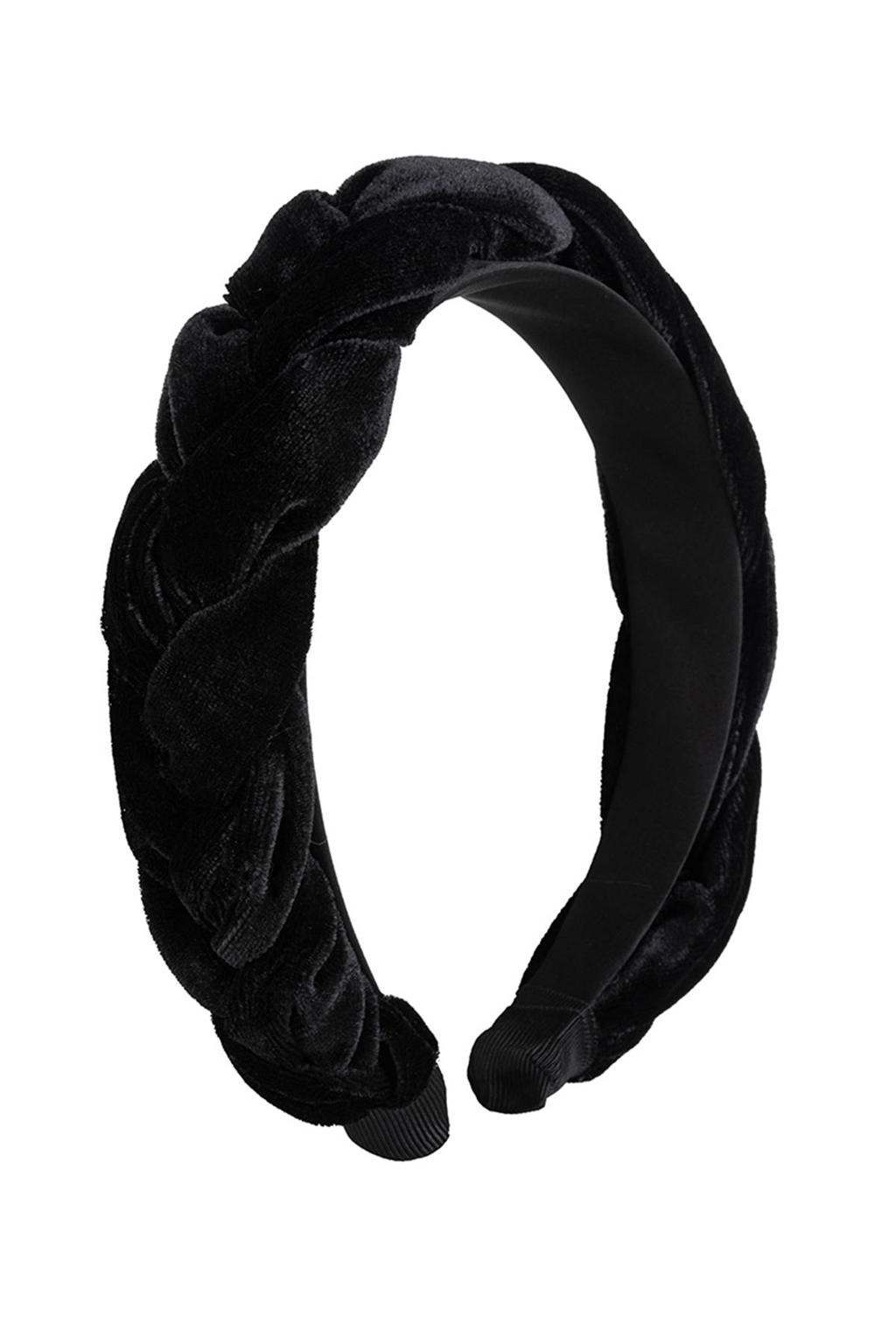 Life of Bulu velvet haarband zwart