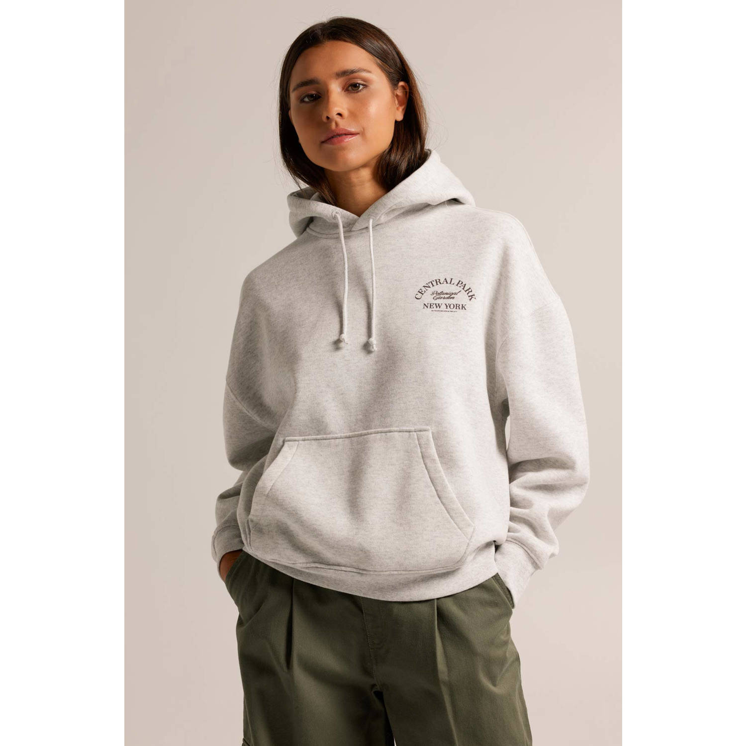 America Today hoodie Sol met printopdruk zwart