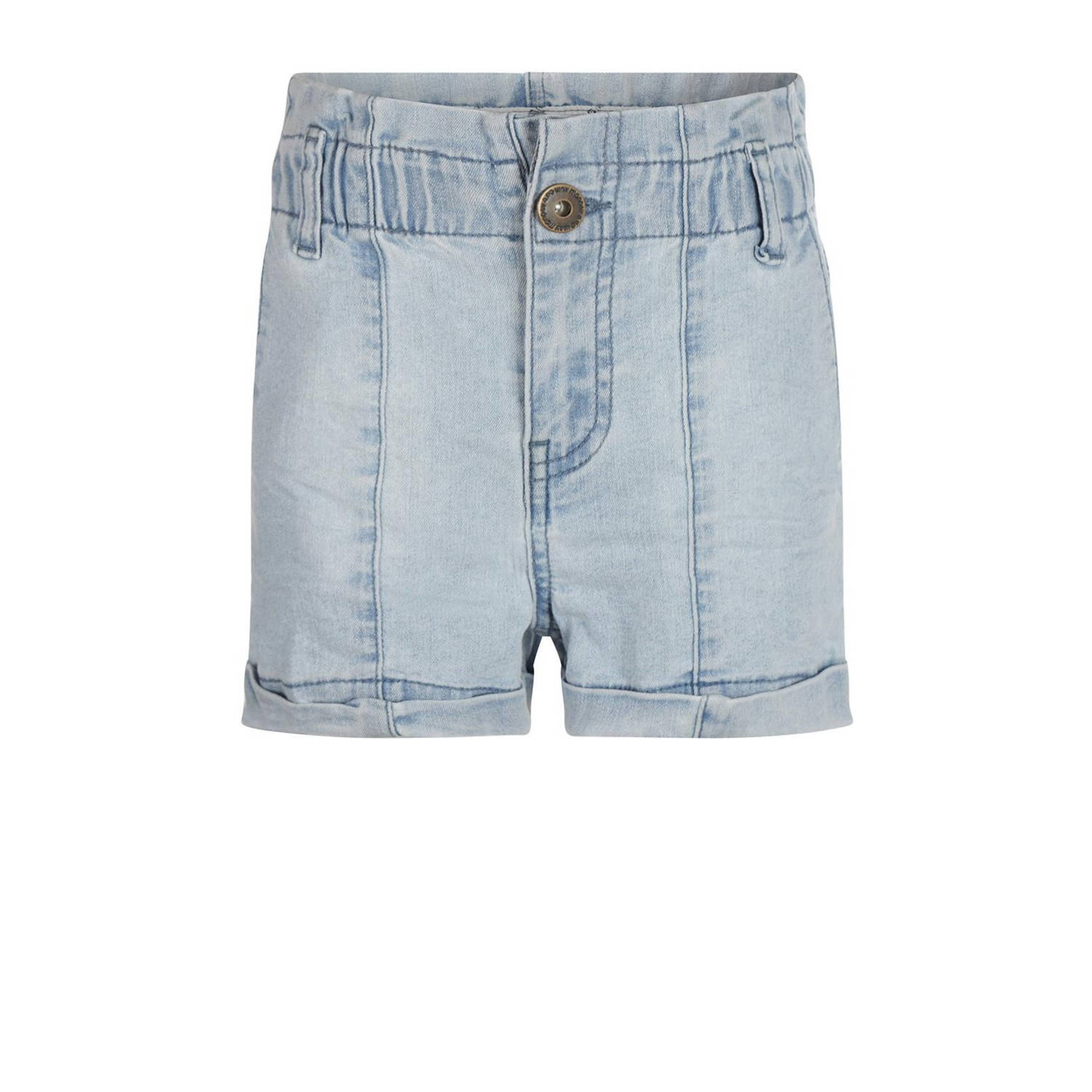 No Way Monday denim short lichtblauw Korte broek Meisjes Katoen Effen 110