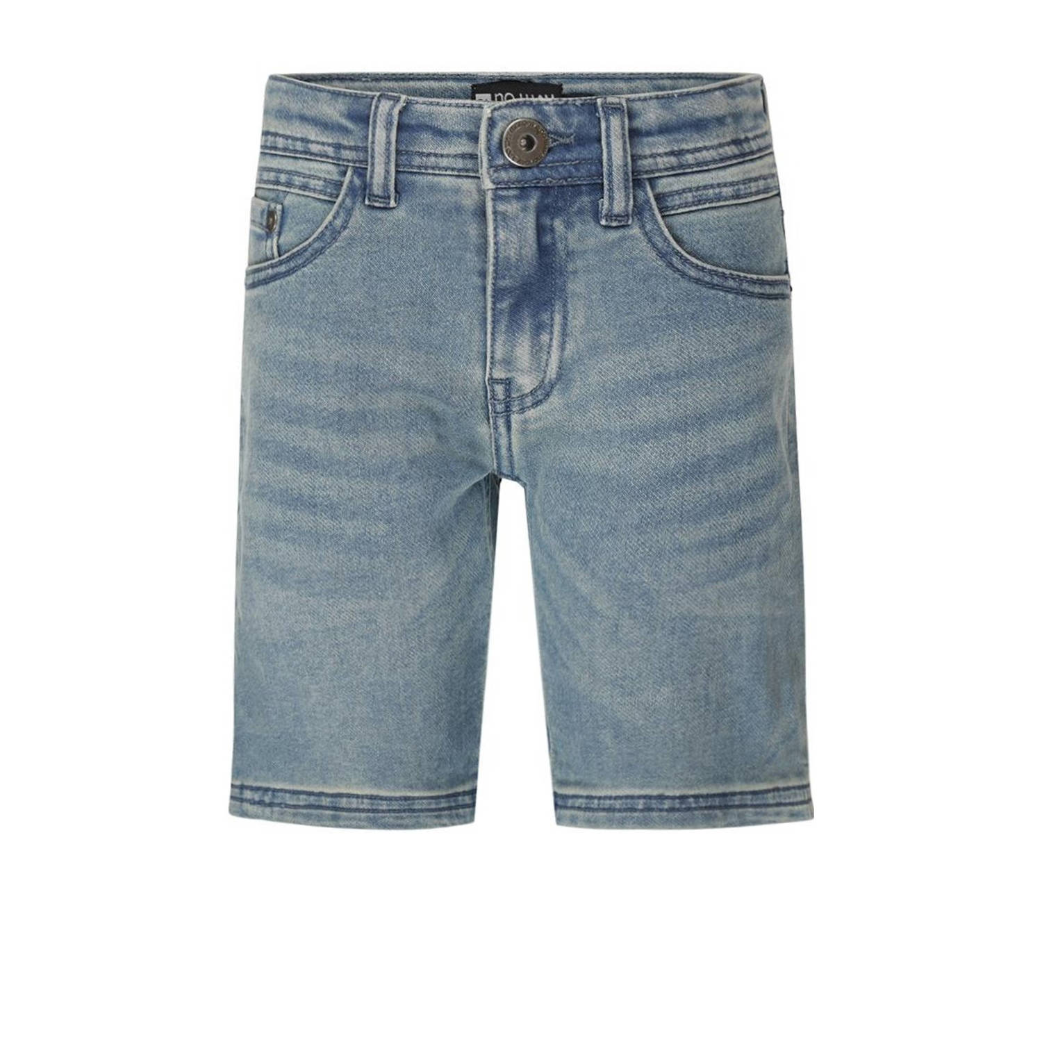 No Way Monday denim short denim blue Korte broek Blauw Jongens Katoen Effen 104