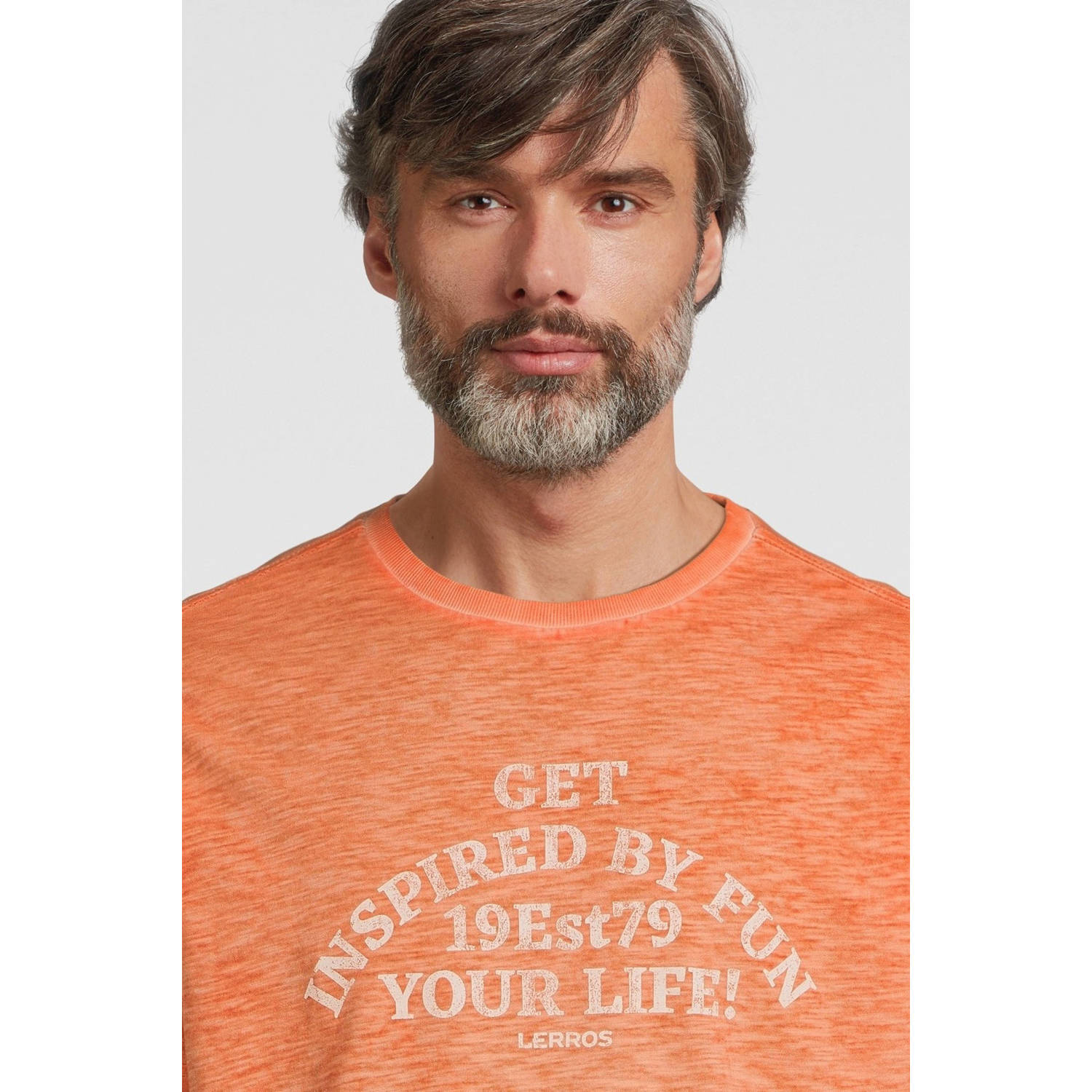 LERROS gemêleerd T-shirt 927 mellow peach