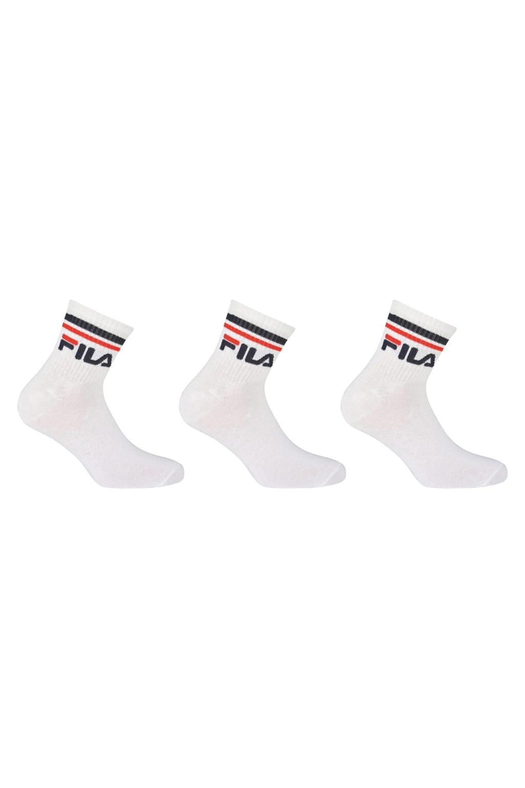 Fila sokken - wit (set van 3)