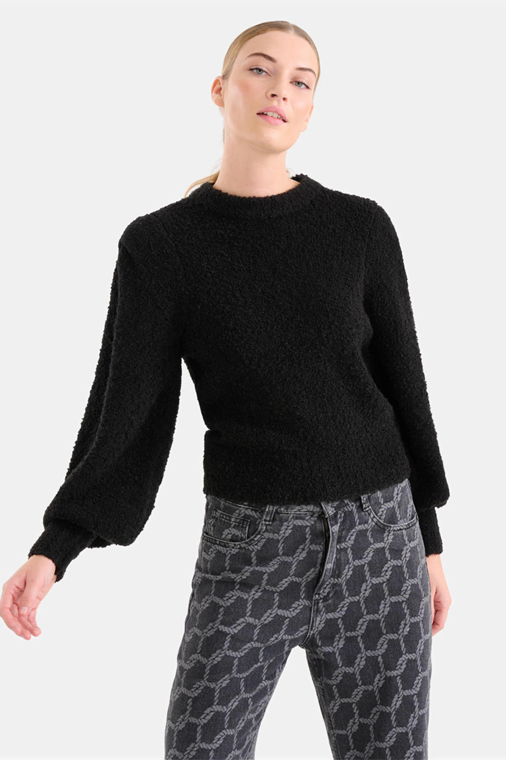 Trui zwart gebreid | Annelies Mode Trui zwart gebreid | Annelies Mode