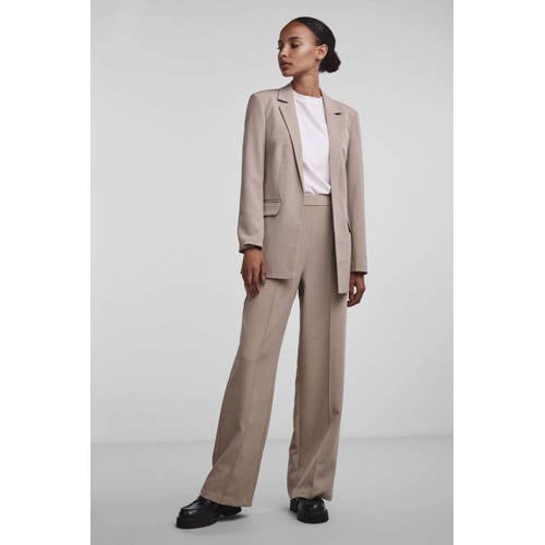 PIECES oversized blazer PCBOSSY beige afbeelding