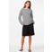 PIECES gestreepte longsleeve wit/zwart