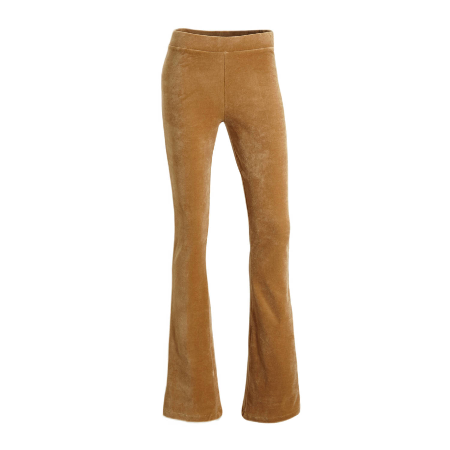 Anytime velvet flared legging camel