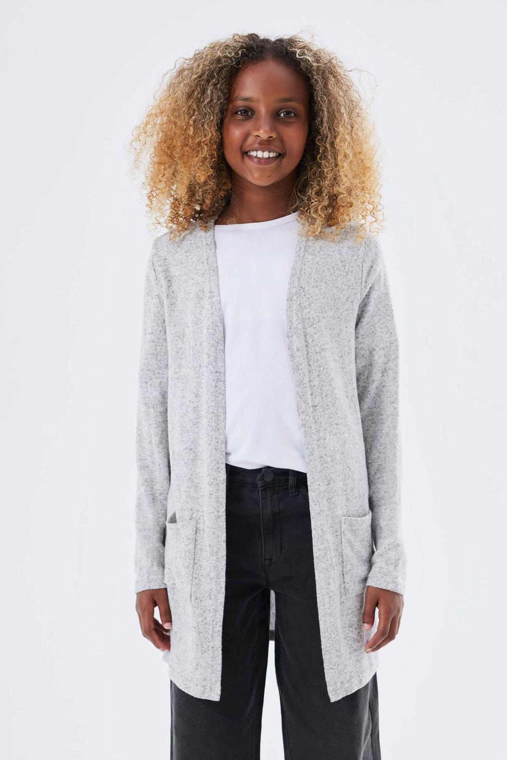 NAME IT KIDS vest NKFVICTI grijs