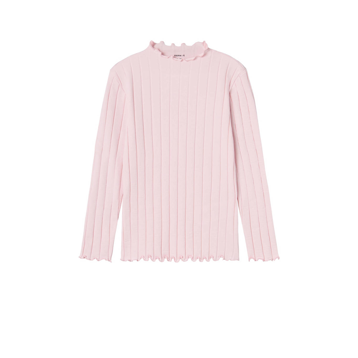 Name it KIDS top NKFNOLINE met katoen roze Longsleeve Effen 122 128