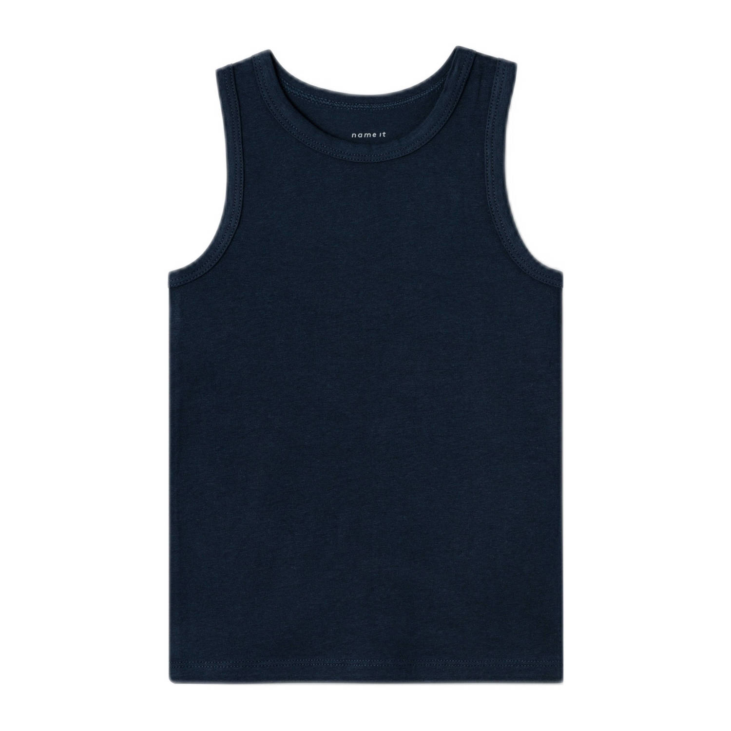 NAME IT MINI hemd NMFTANK TOP set van 2 blauw donkerblauw