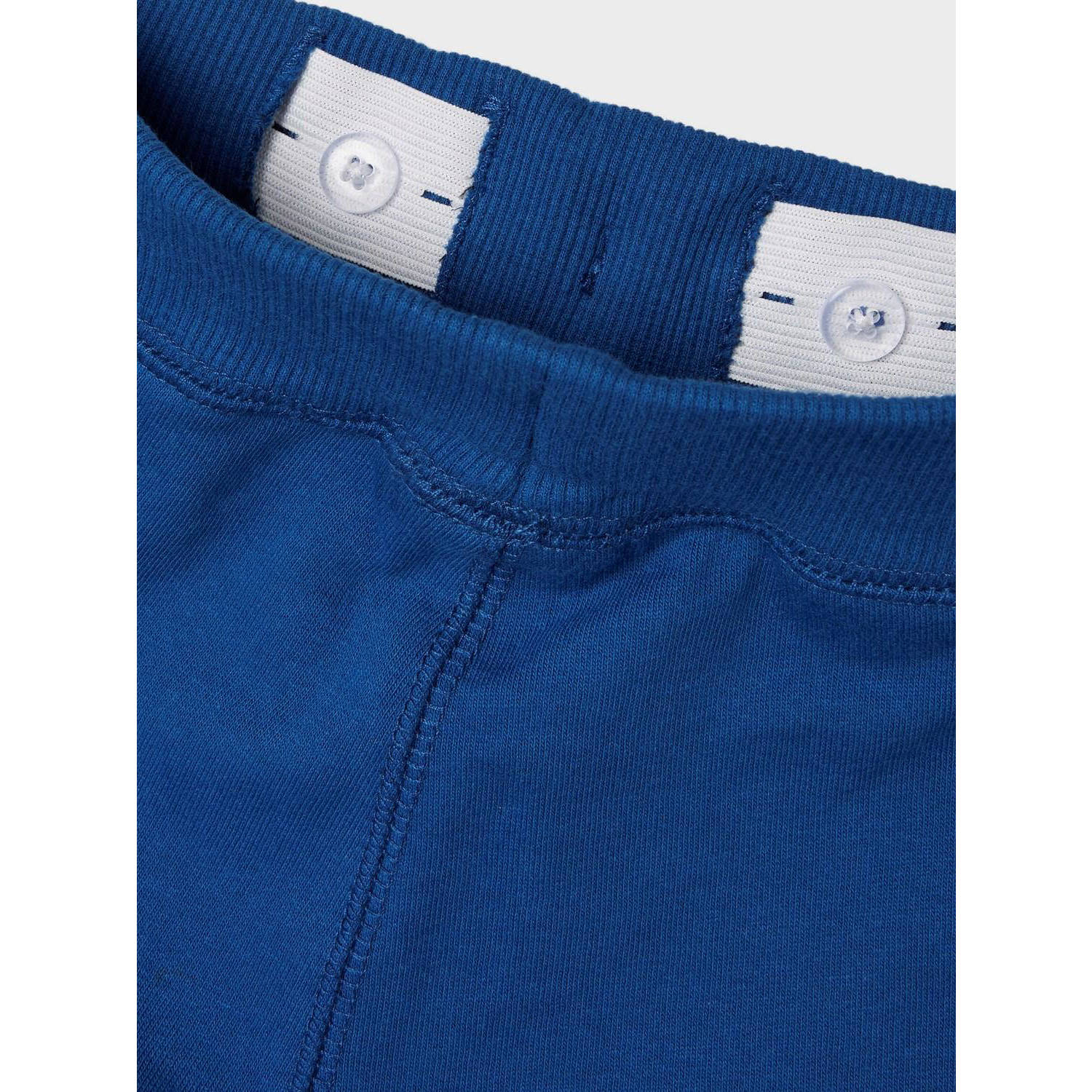 NAME IT KIDS regular fit joggingbroek NKMSWEAT petrolblauw