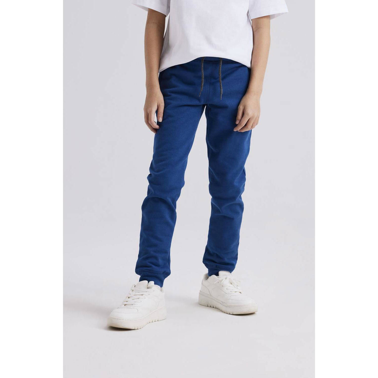 Name it KIDS regular fit joggingbroek NKMSWEAT petrolblauw Effen 104