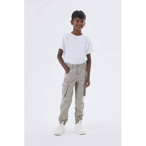 NAME IT KIDS regular fit cargobroek NKMRYAN beige afbeelding