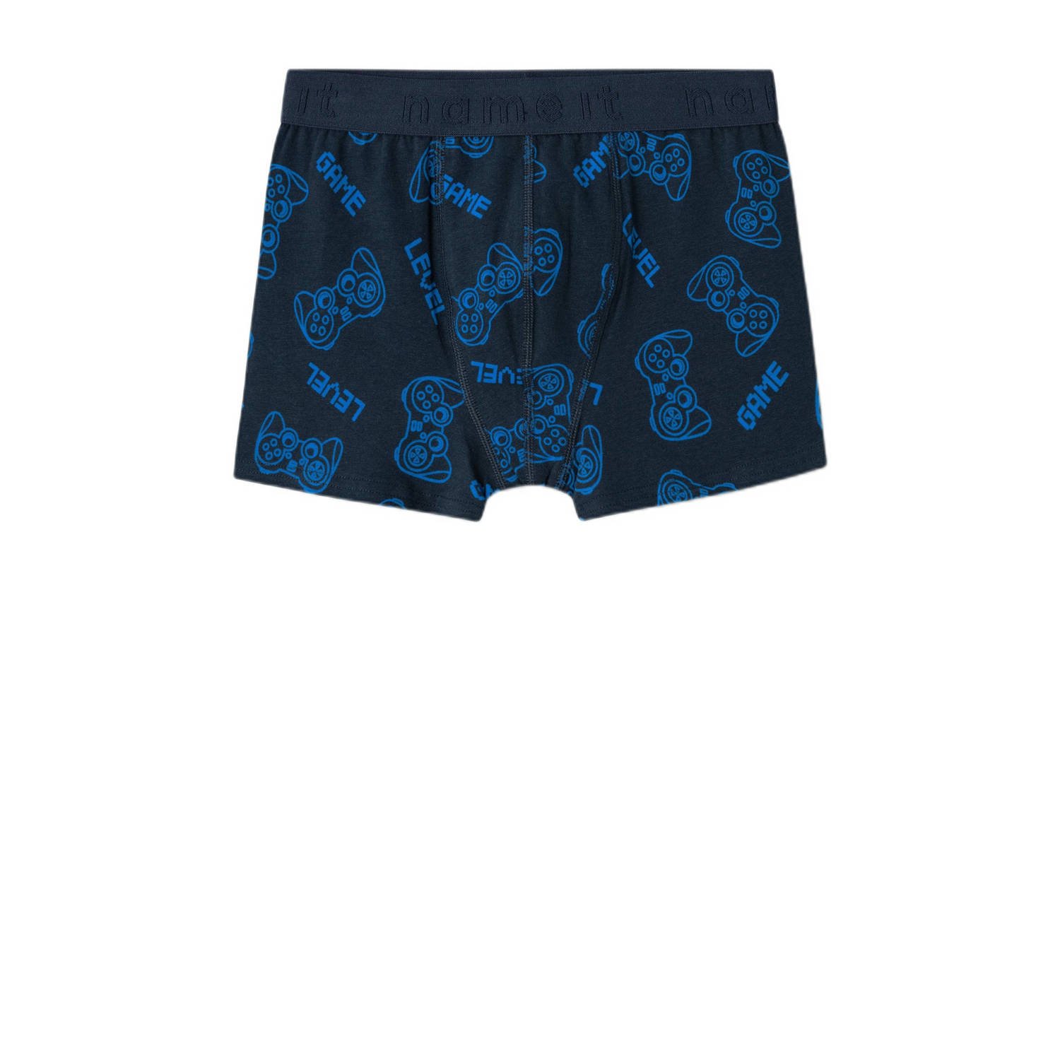 NAME IT KIDS boxershort set van 3 donkerblauw