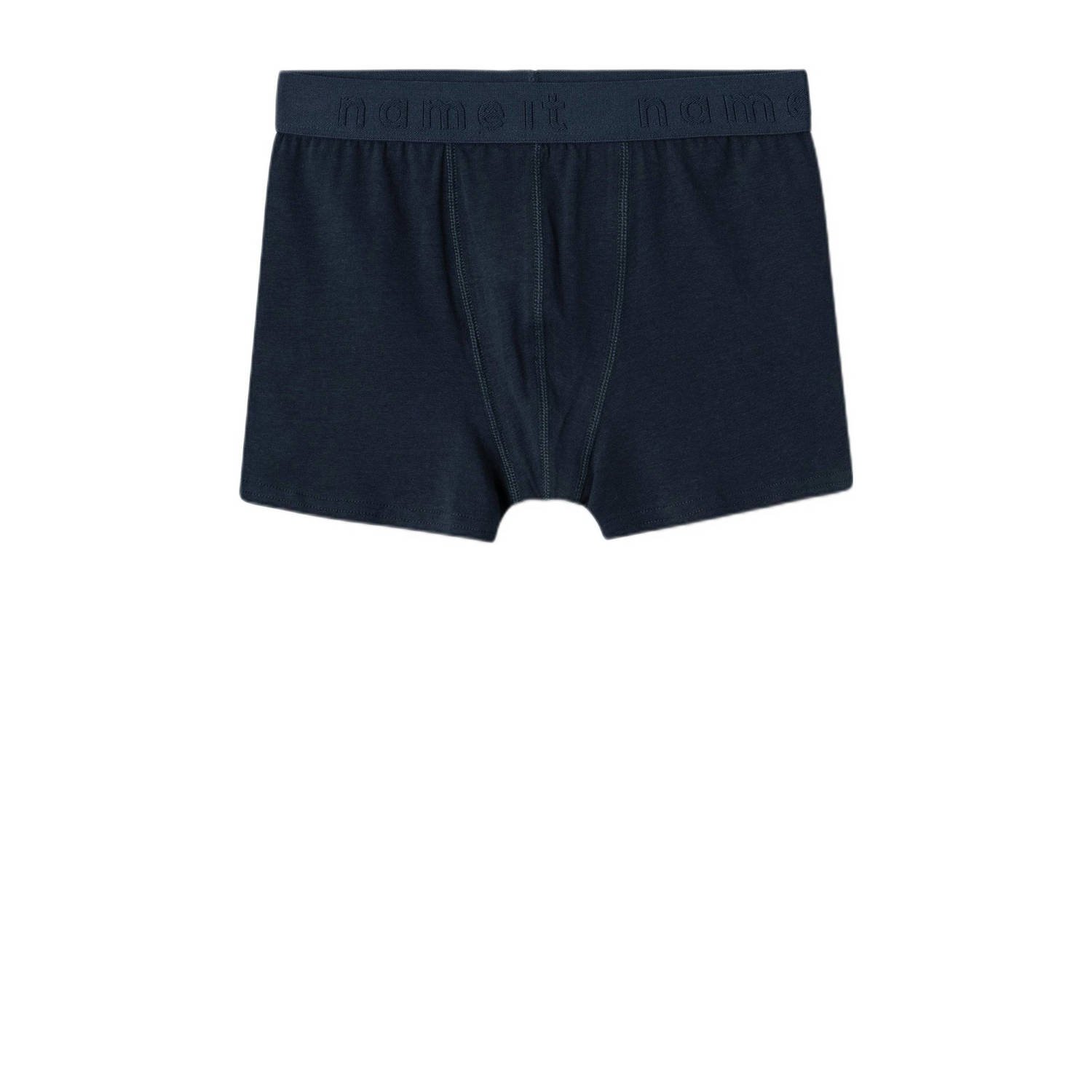 NAME IT KIDS boxershort set van 3 donkerblauw