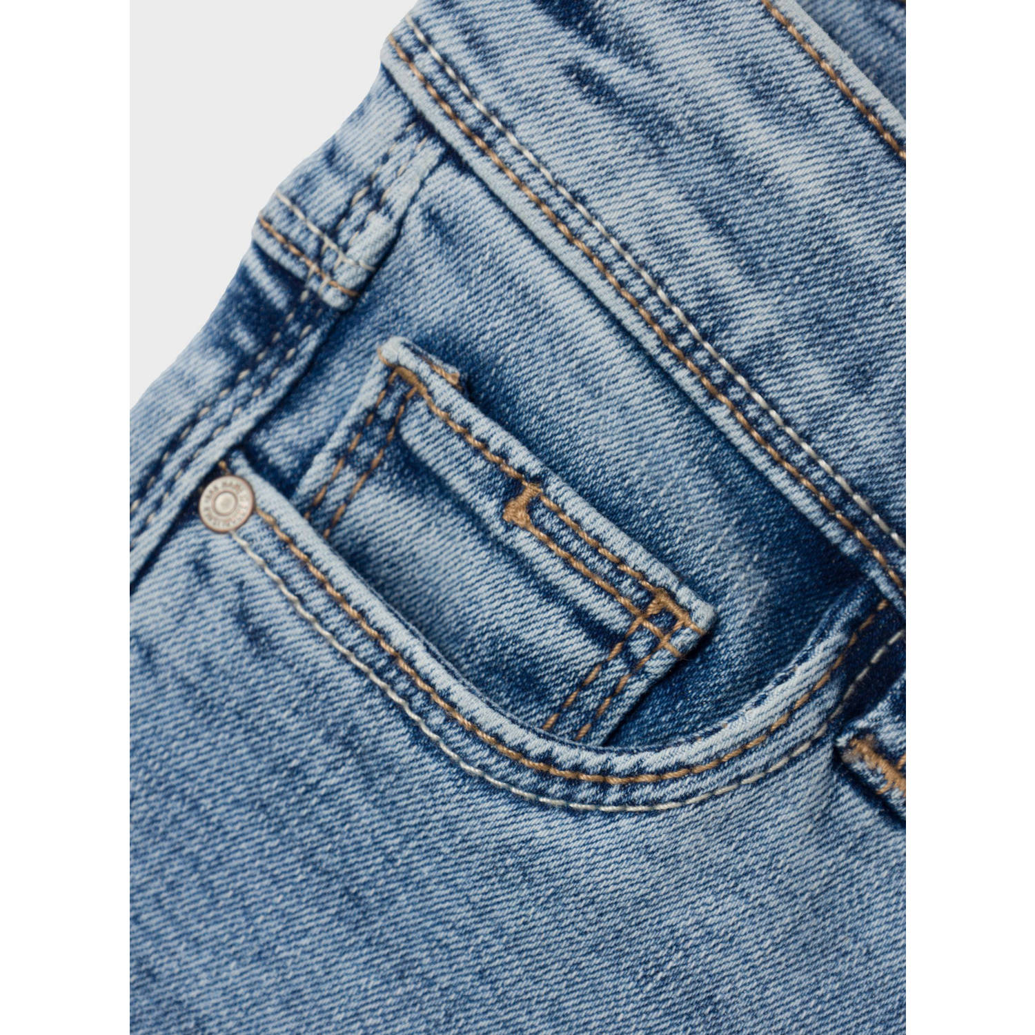 NAME IT KIDS straight fit jeans NKFPOLLY light blue denim