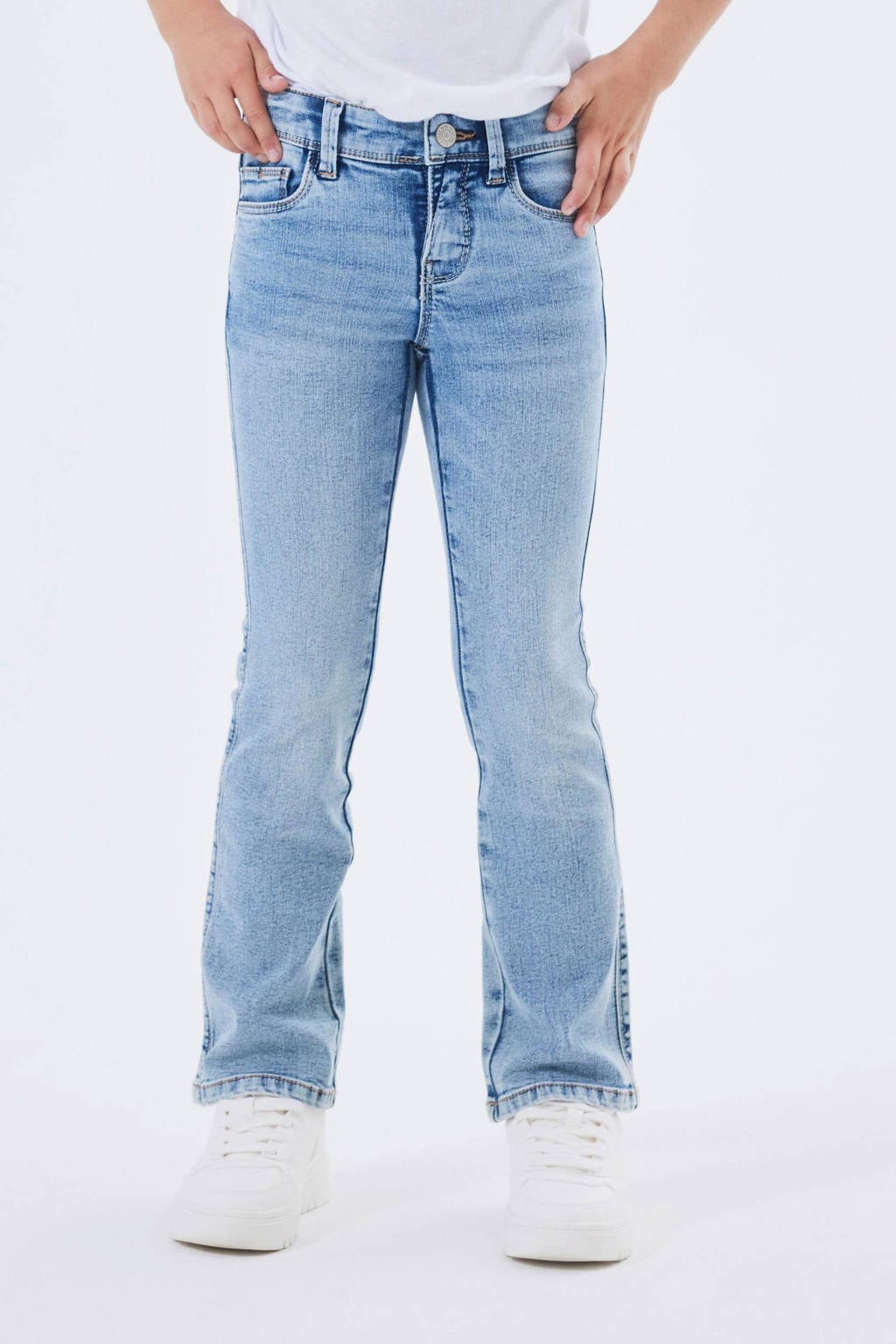 Jean Boot Pour Fille - Modèle Évasé Tendance Printemps - Marque Name It - Confortable Et Stylé
